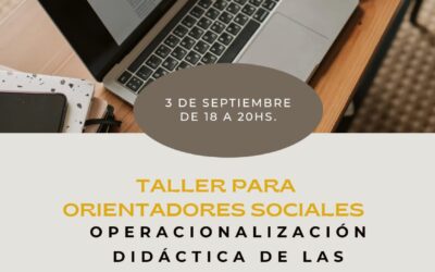 Taller para Orientadores Sociales. 3 de Septiembre 2025